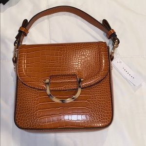 Carrie Croc Crossbody Bag - Brown In Tan TopShop